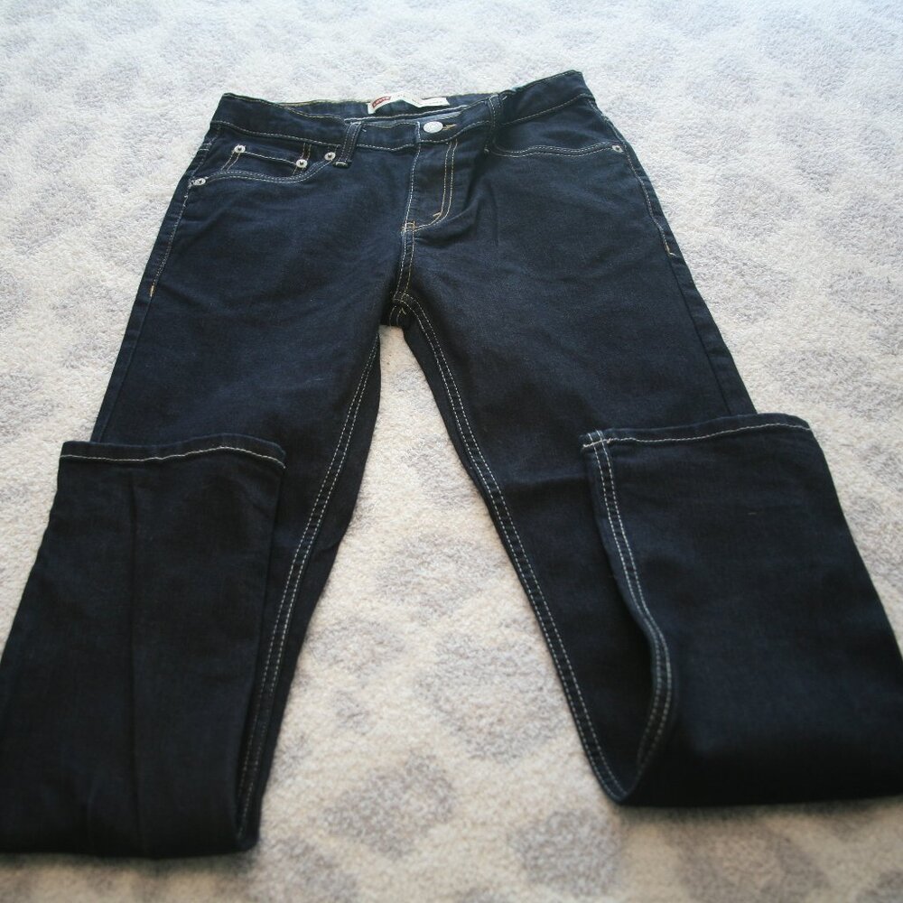 Levi's 512 Slim Taper Women's Jeans, Size 16/ 28x30, Dark Blue Denim